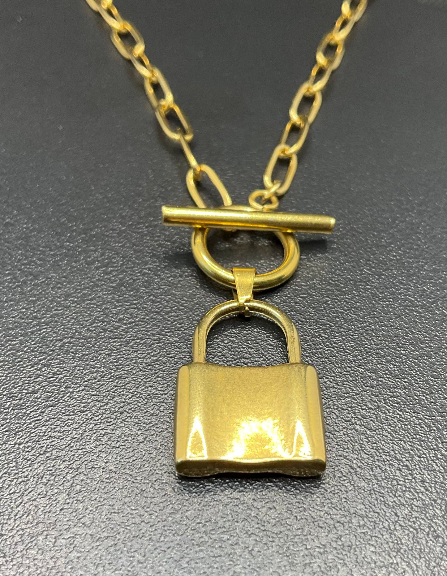 T-Bar padlock necklace